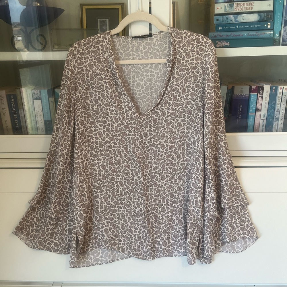 Kobi Halperin silk paisley blouse (M)